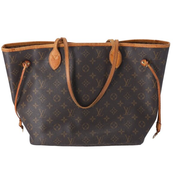 Louis Vuitton Neverfull MM Monogram Tote Bag M40156 Brown Canvas - Picture 1 of 11